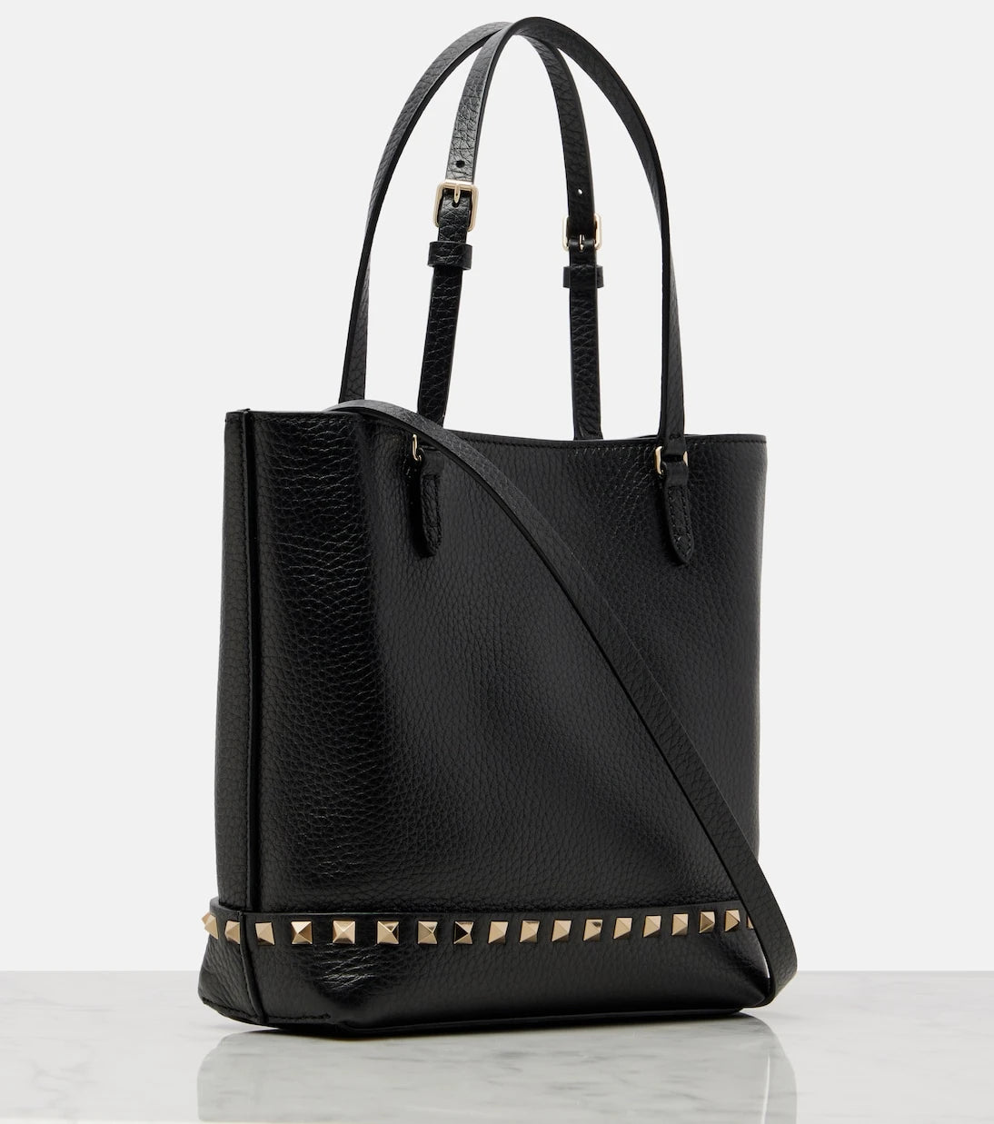 Valentino Garavani - Rockstud Small leather tote bag