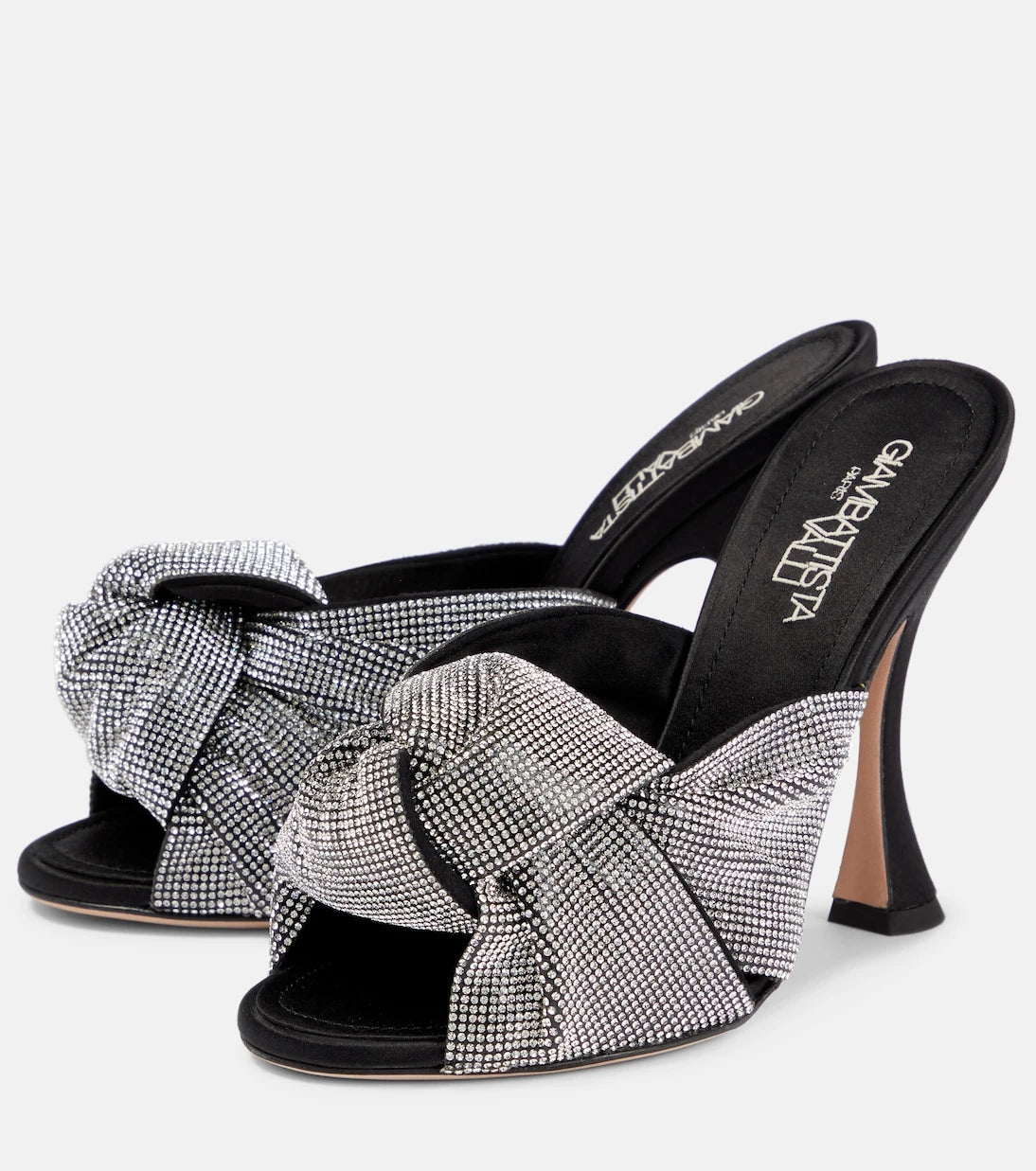 Giambattista Valli - Crystal-embellished satin sandals