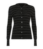 Theory Black Stripe Hooded Cardigan