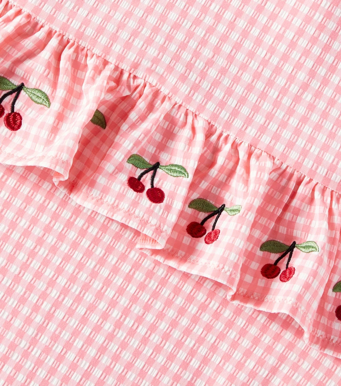 Konges Sløjd - Soline embroidered gingham swimsuit