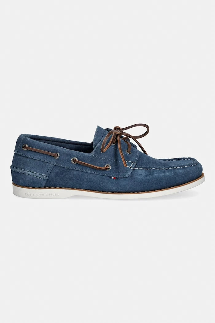 Tommy Hilfiger erkek süet mokasen TH BOAT SHOE CORE SUEDE