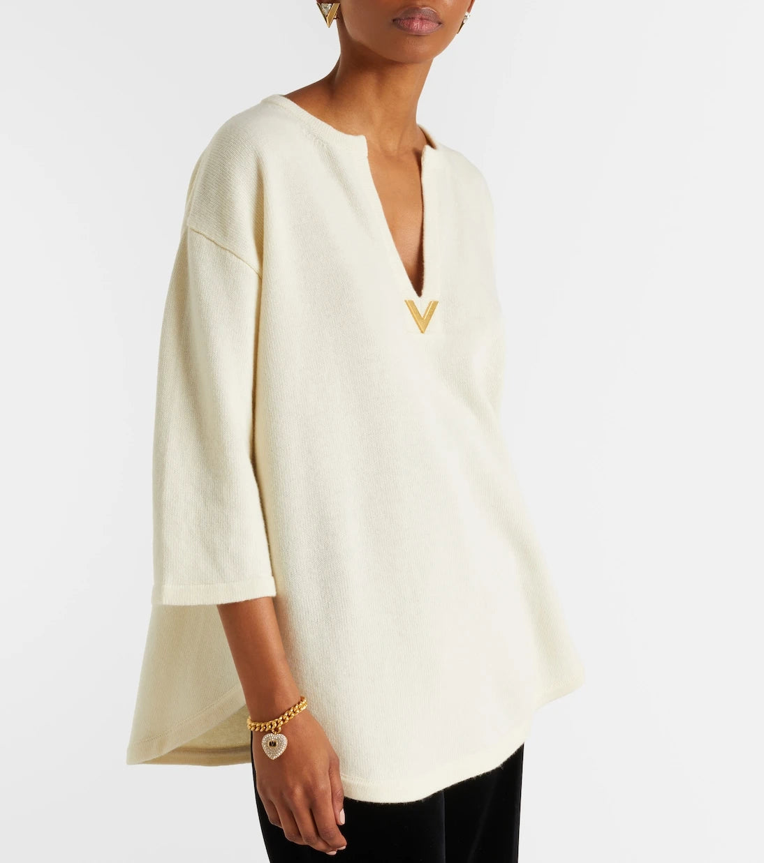 Valentino - VGold virgin wool sweater