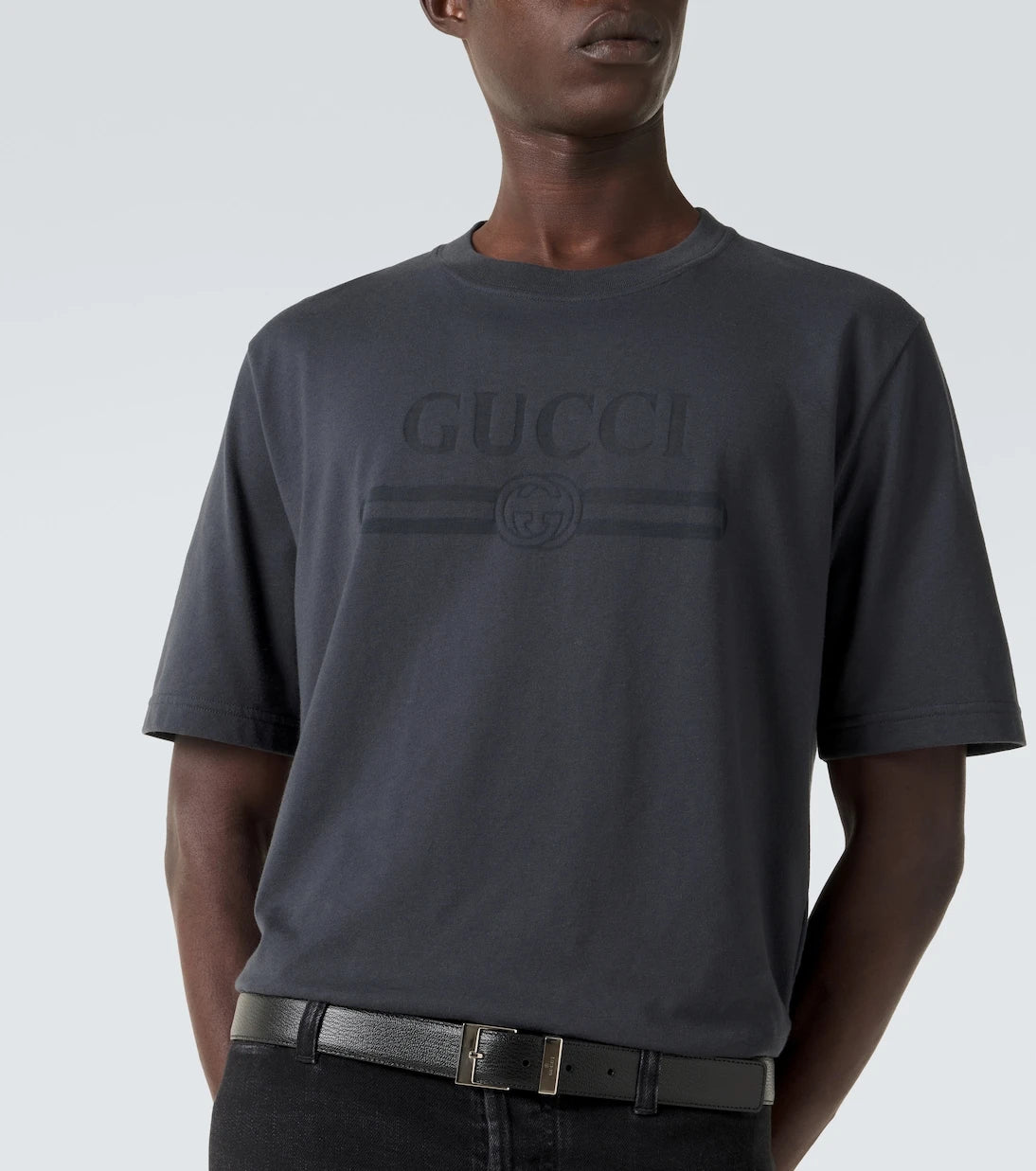 Gucci - Logo cotton-blend jersey T-shirt