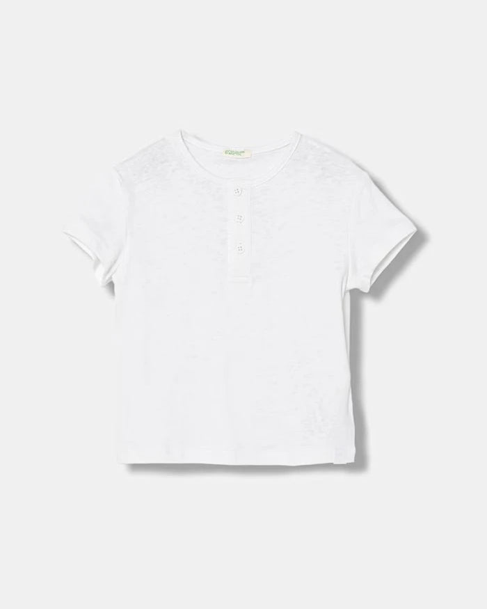 United Colors of Benetton тениска за бебе с лен