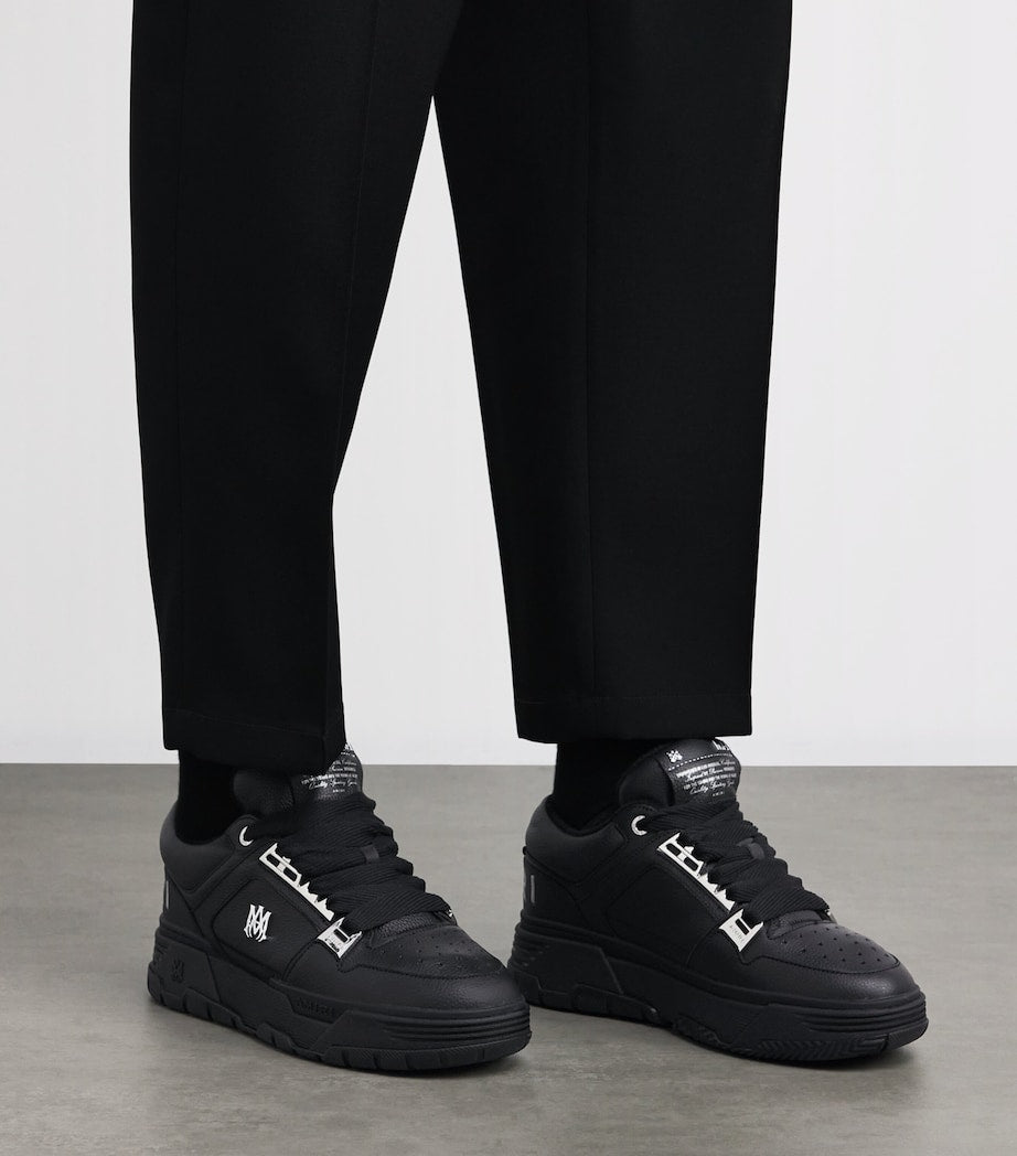Leather MA-1 Sneakers BLACK