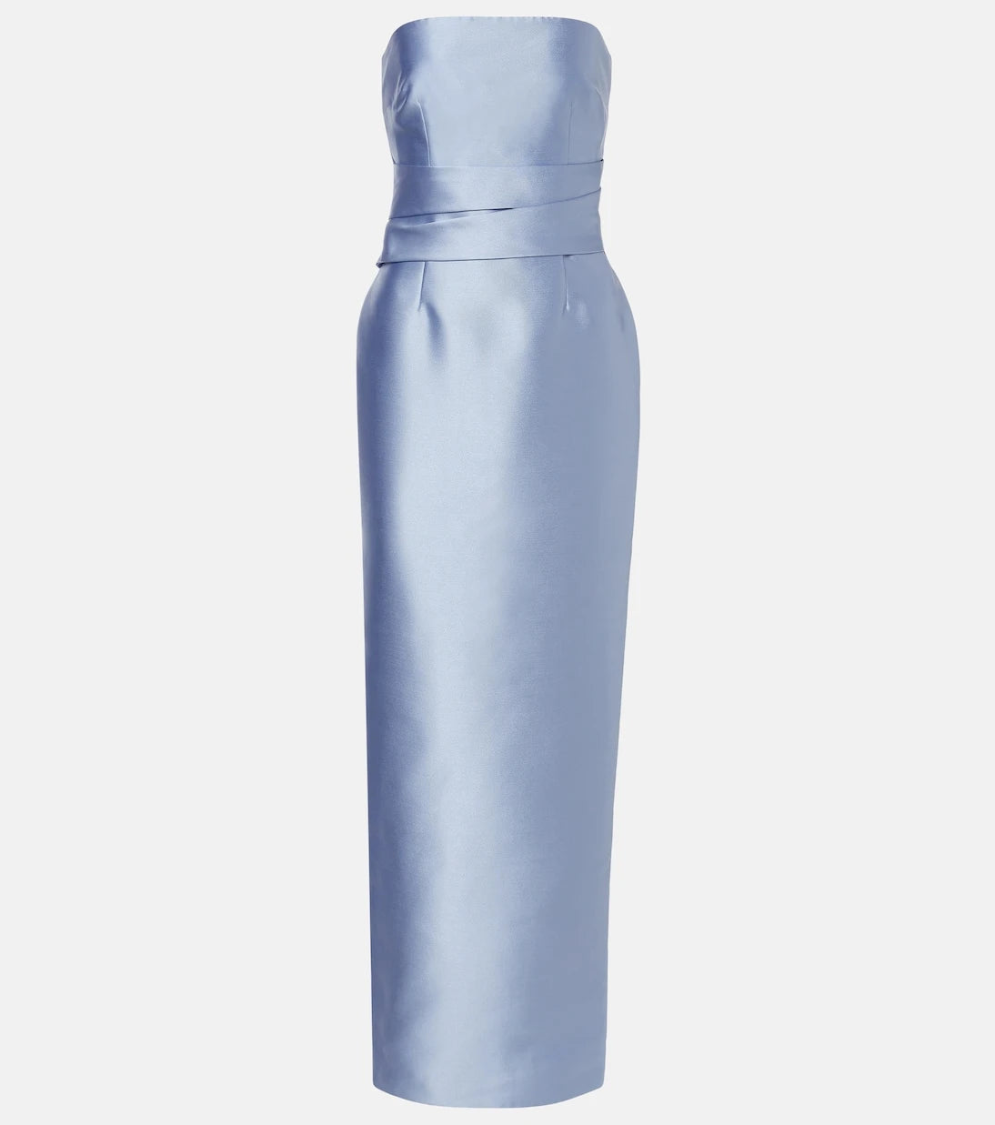 Solace London - Ingrid draped satin gown