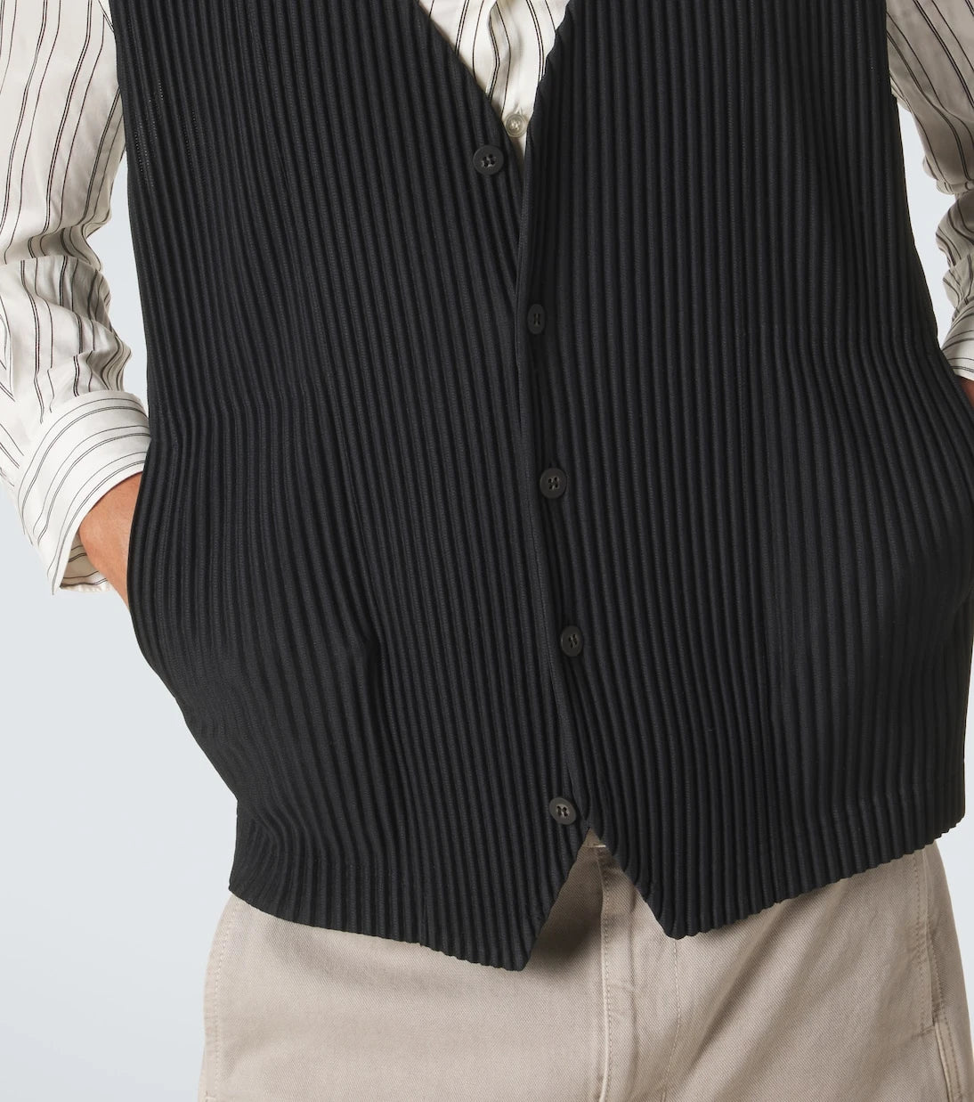 Homme Plissé Issey Miyake - سترة مكسّرة أساسية