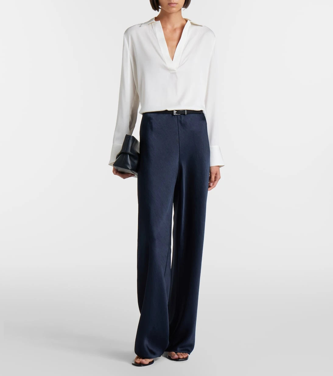 Vince - Colette satin wide-leg pants