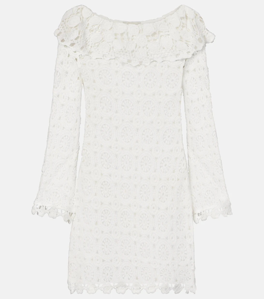 Rixo - Envalira cotton crochet minidress