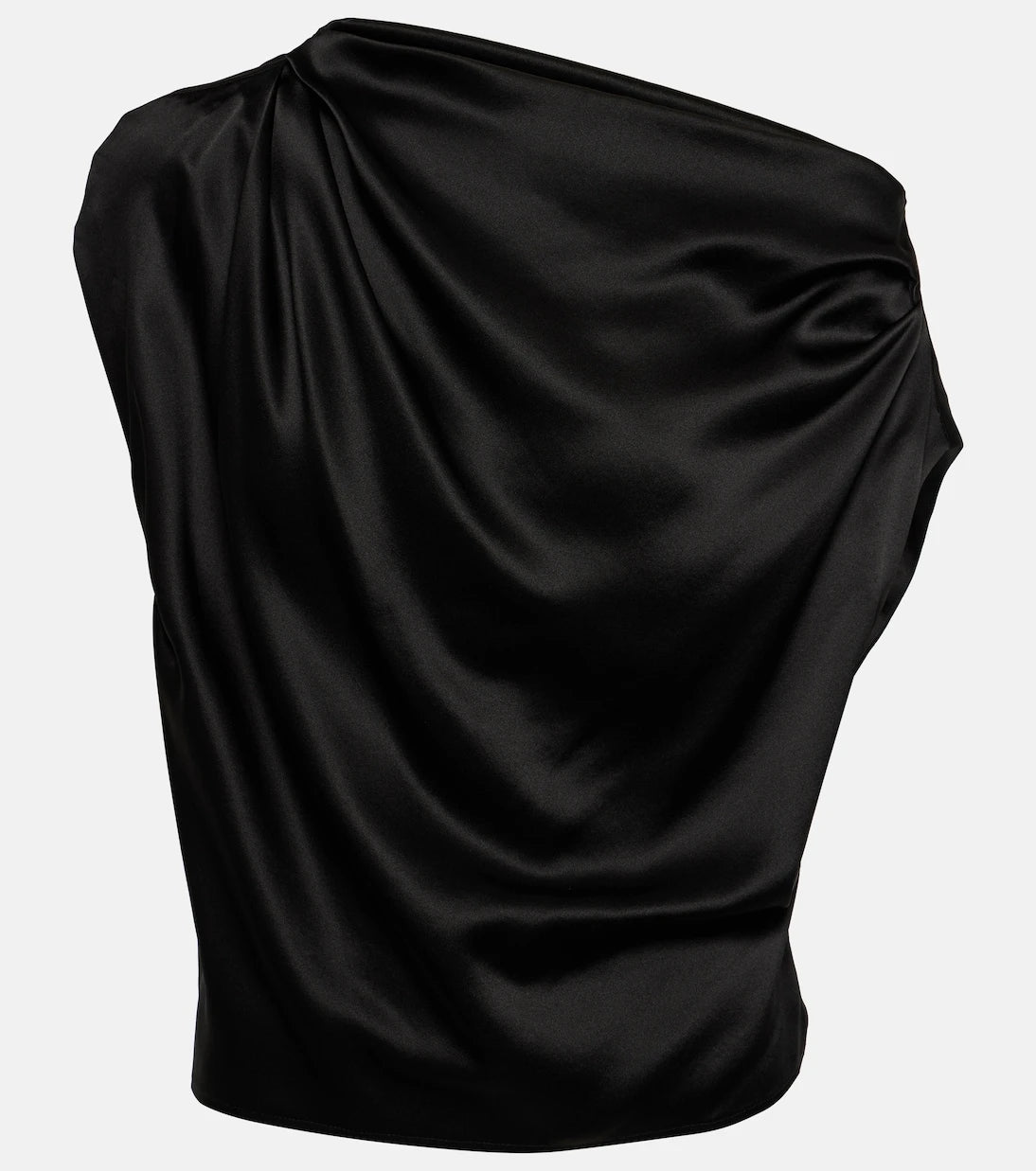 The Sei - Draped one-shoulder silk top