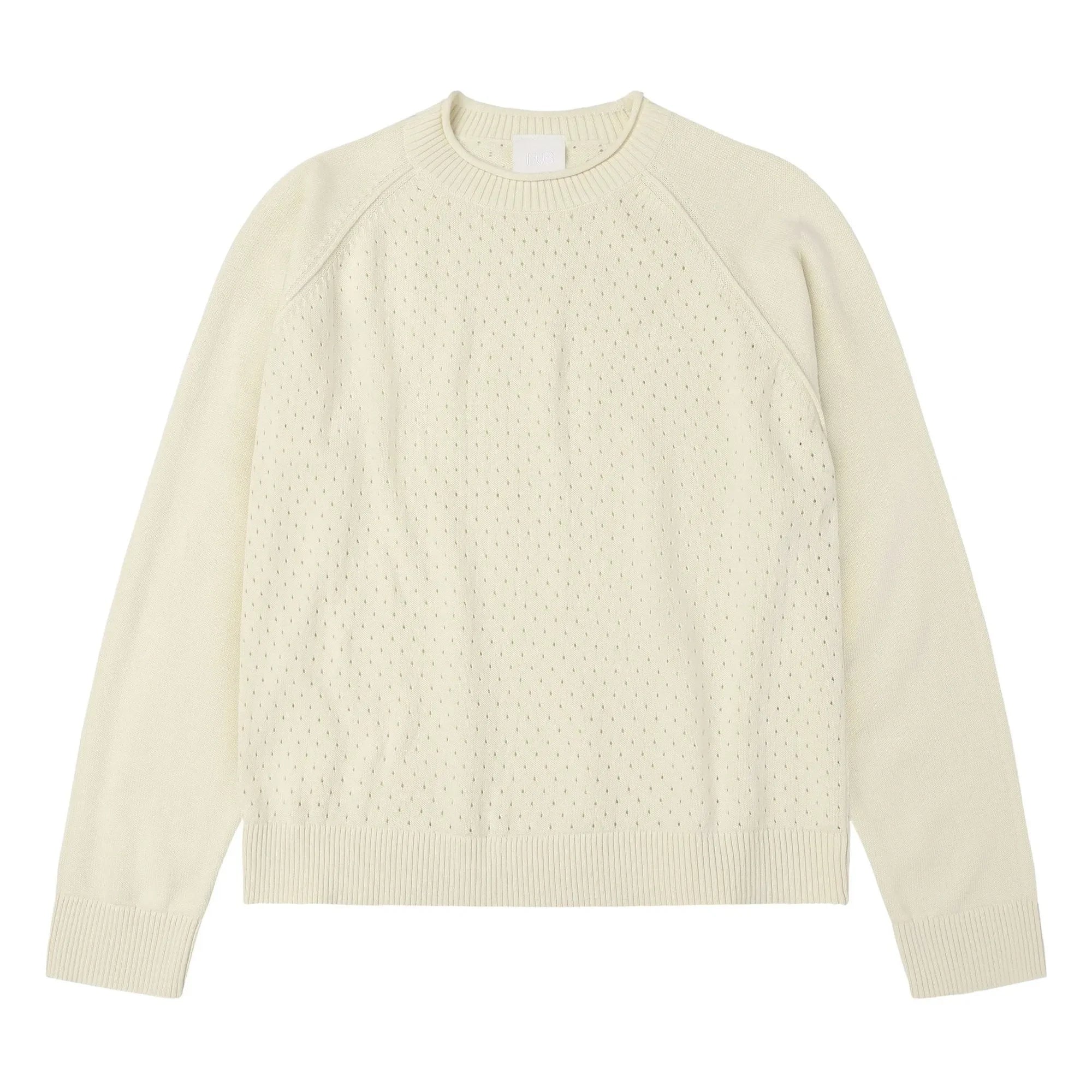 FUB - Pointelle sweatshirt | Ecru