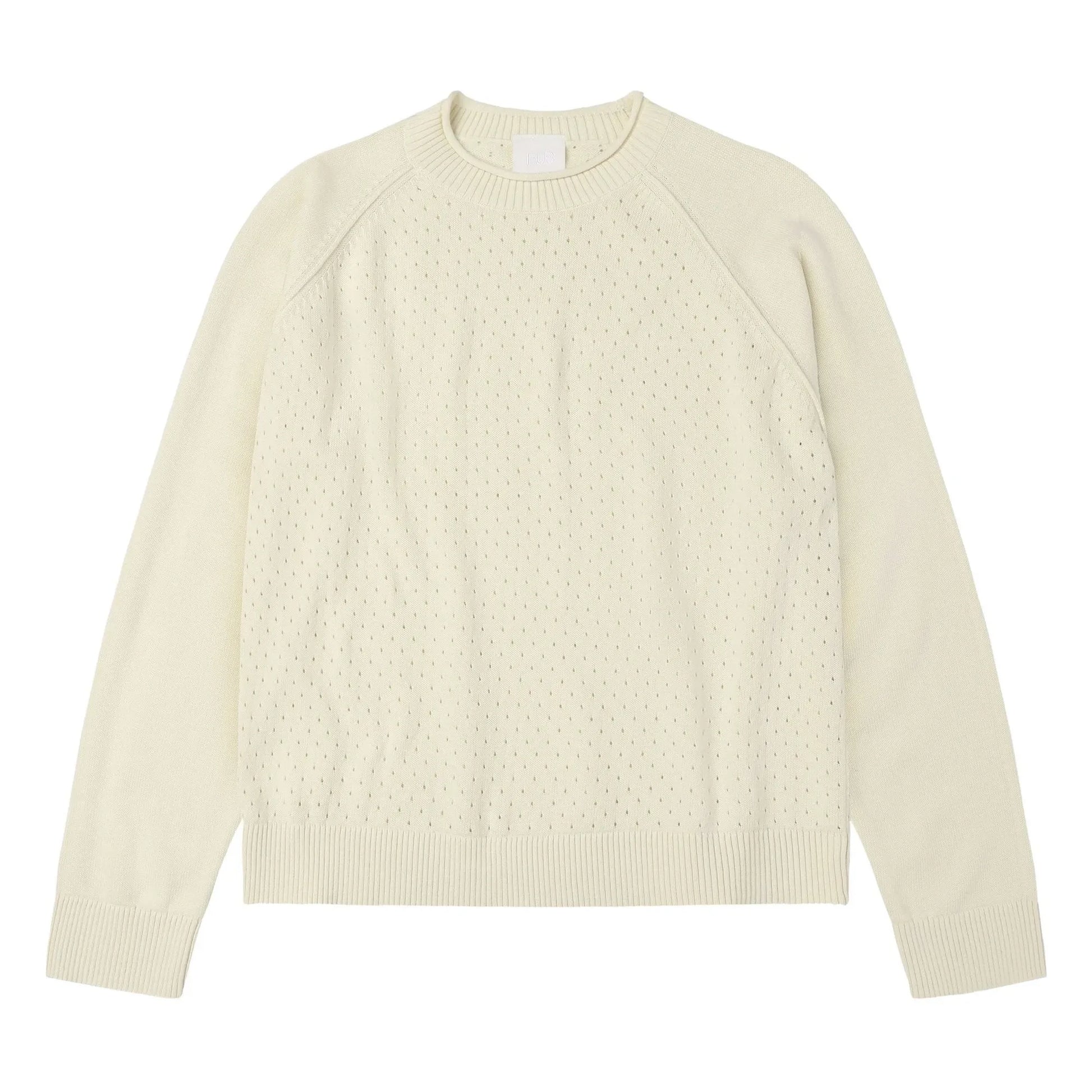 FUB - Pointelle sweatshirt | Ecru