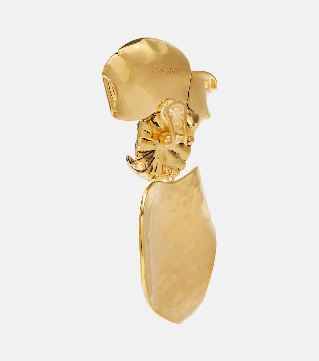 Saint Laurent - Embellished clip-on earrings
