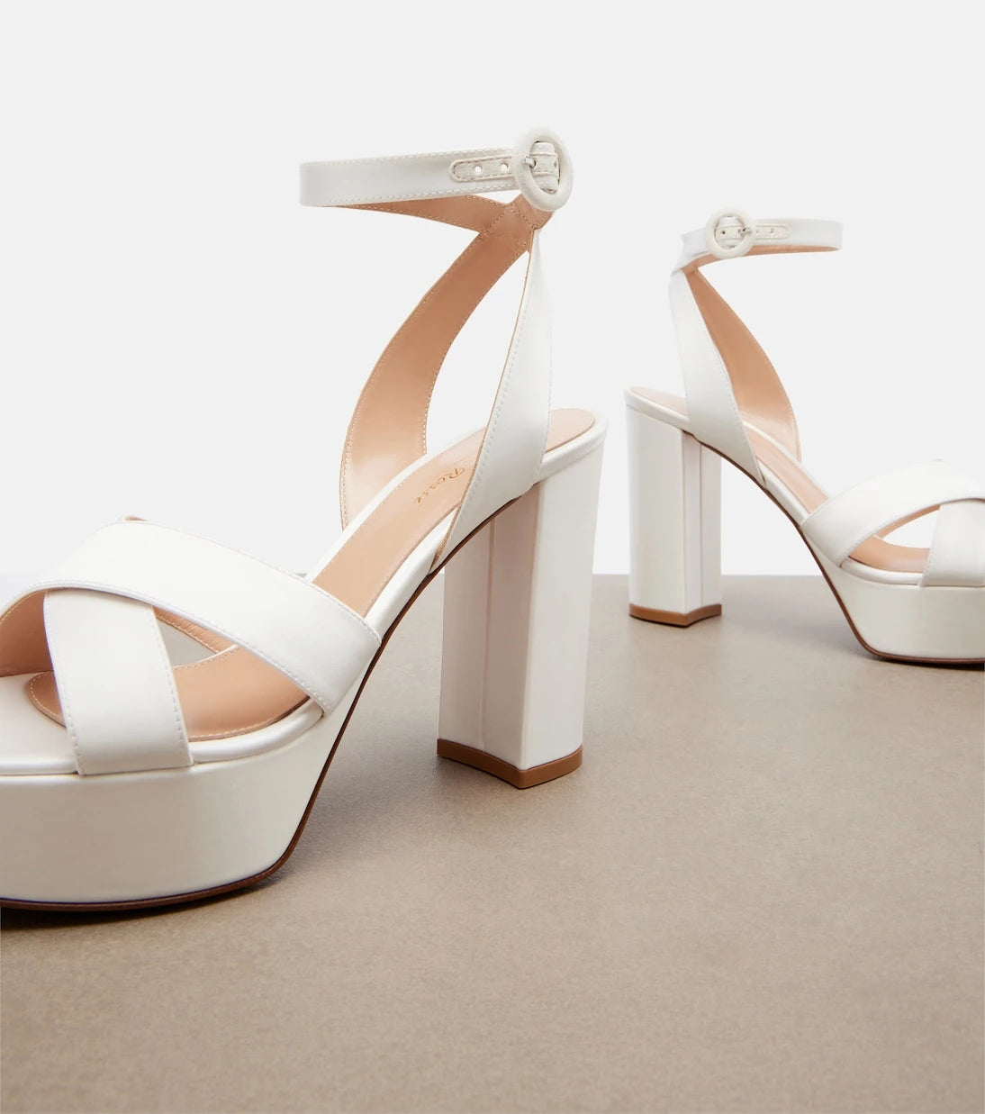 Gianvito Rossi - Sabrina satin platform sandals