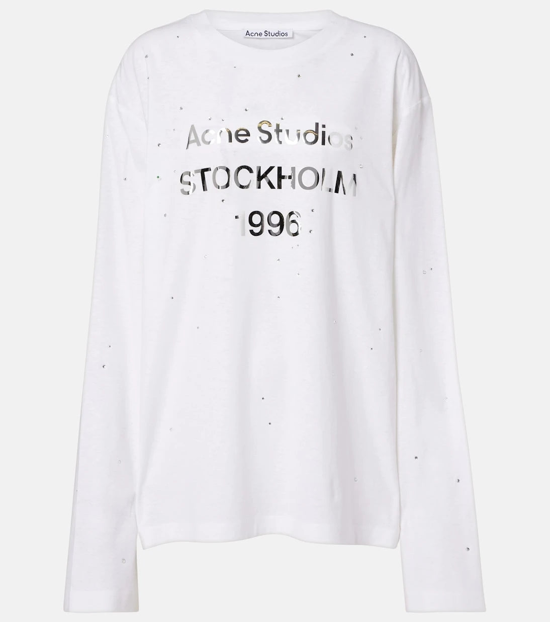 Acne Studios - Embellished logo cotton and hemp jersey T-shirt