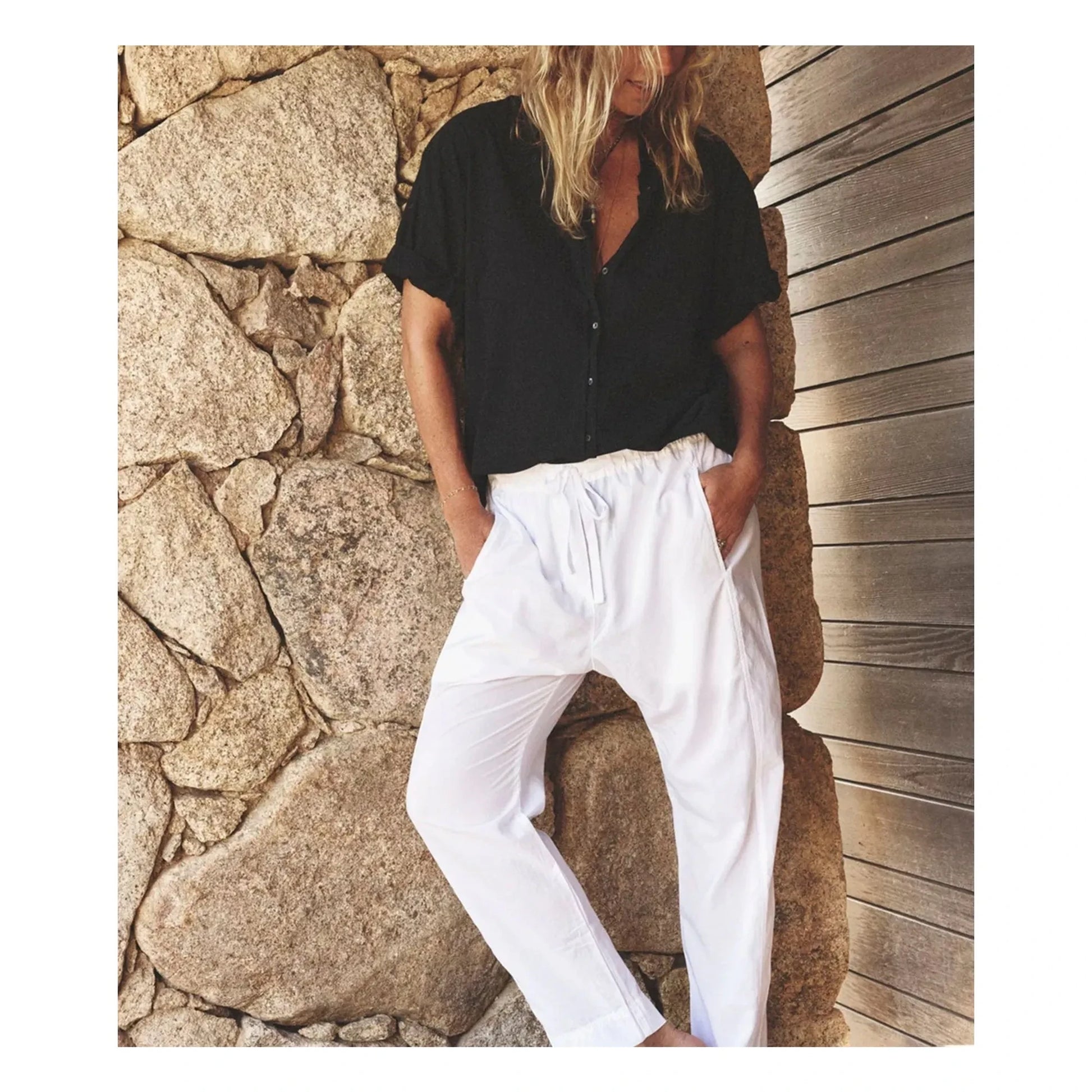 Xirena - Draper Cotton Poplin Trousers | White