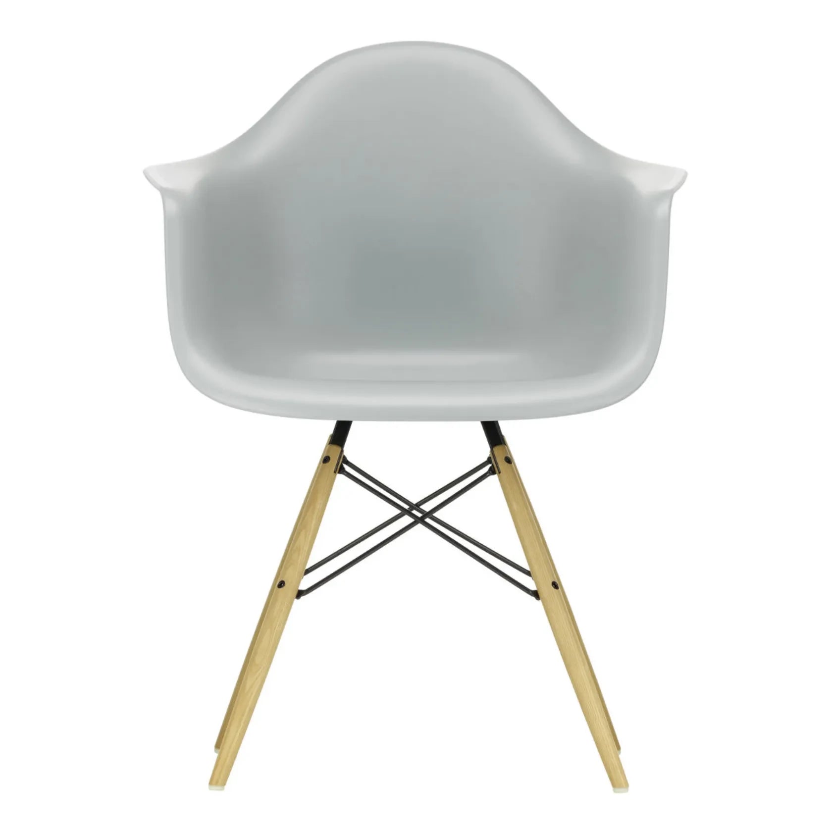 Vitra - DAW chair - maple base - Charles &amp; Ray Eames | Light grey