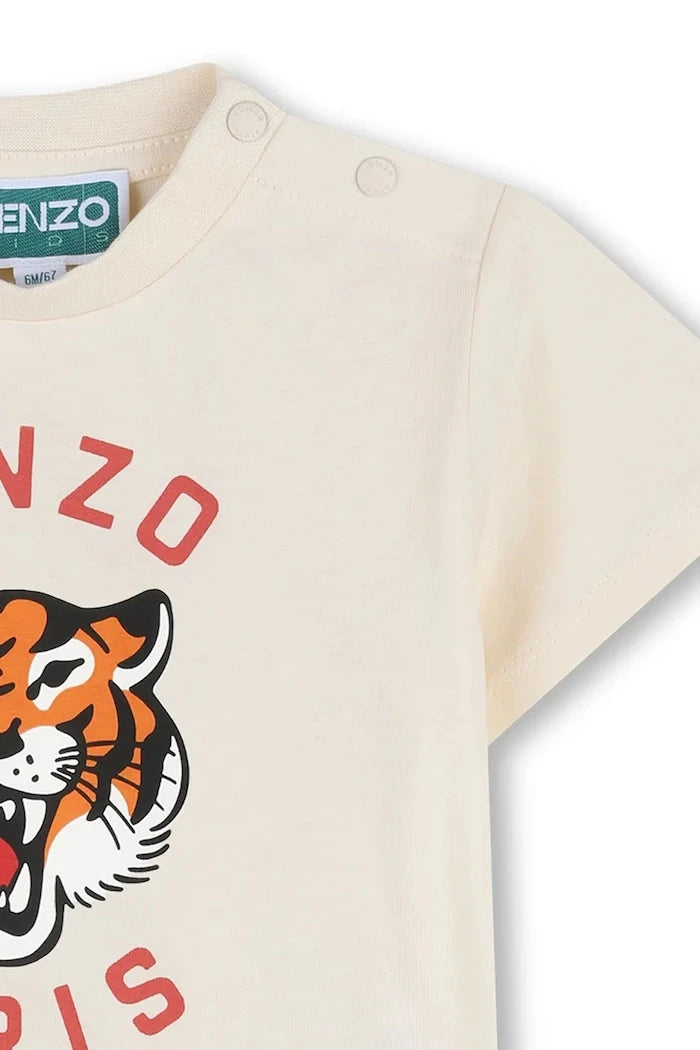 Бебешка памучна тениска Kenzo Kids