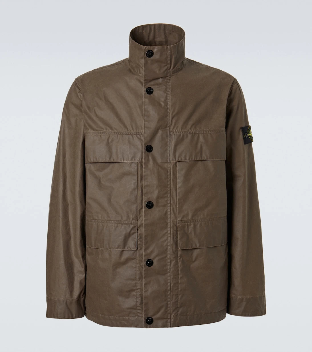 Stone Island - Hooded canvas field jacket