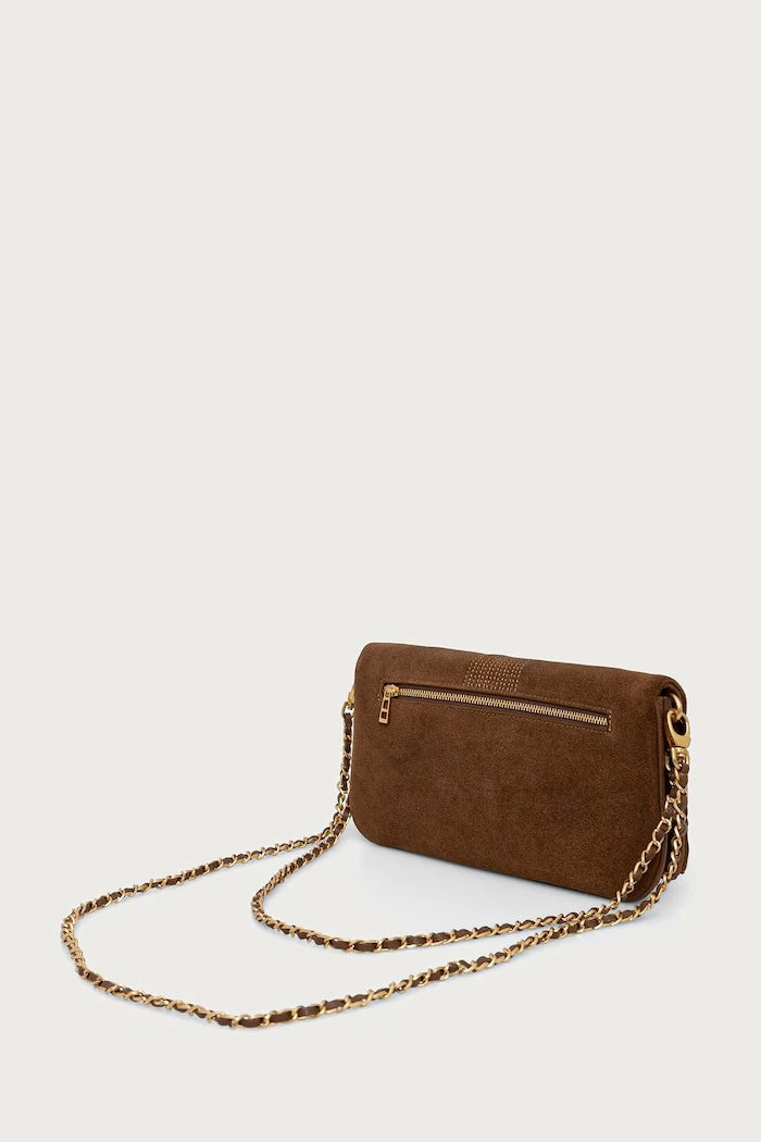 Kadın süet crossbody çanta