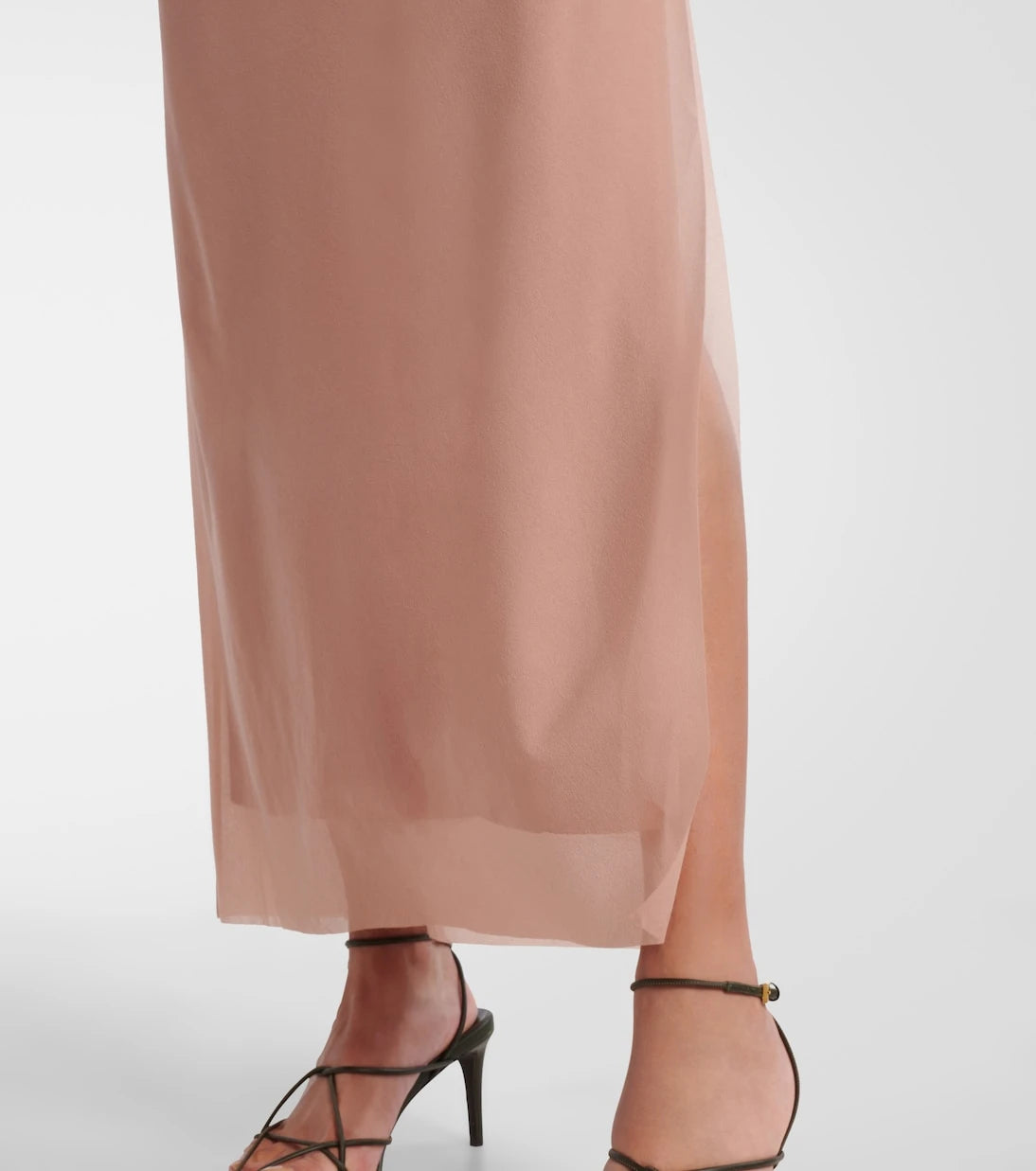 SIR - Ruby draped sheer maxi dress