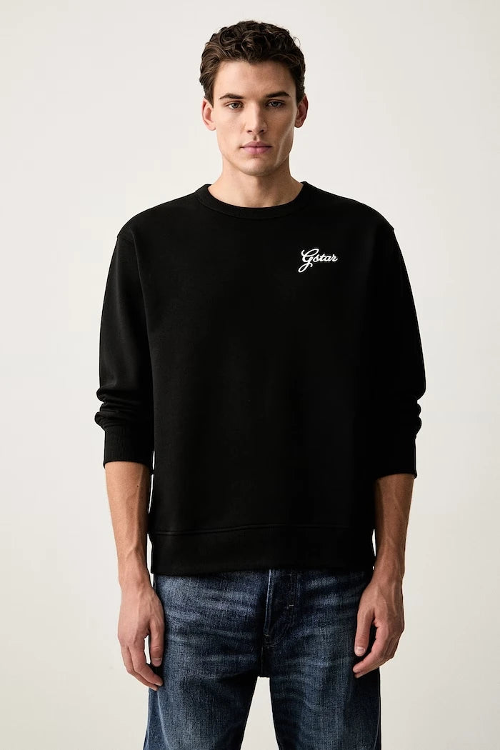 G-Star pamuklu erkek sweatshirt Script r sw