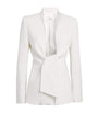 White Cady Tie-Waist Blazer