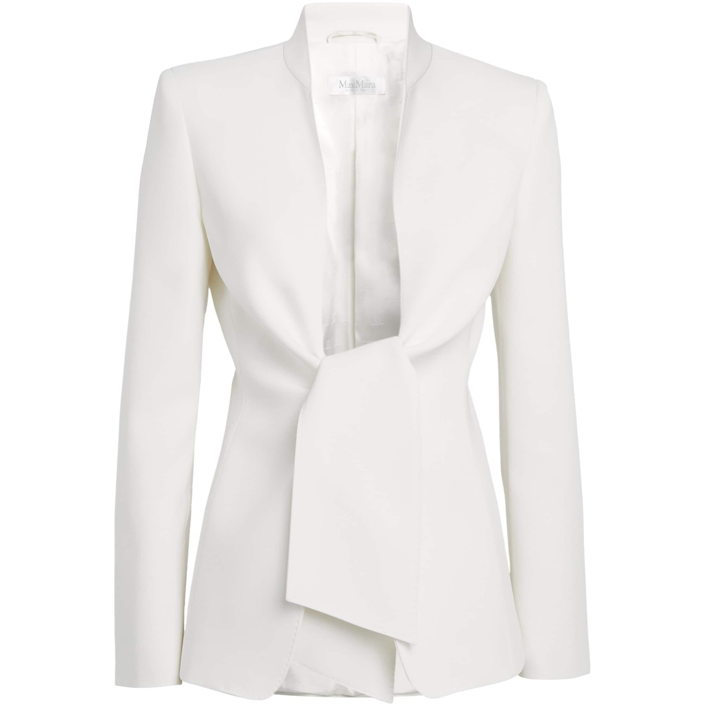 White Cady Tie-Waist Blazer