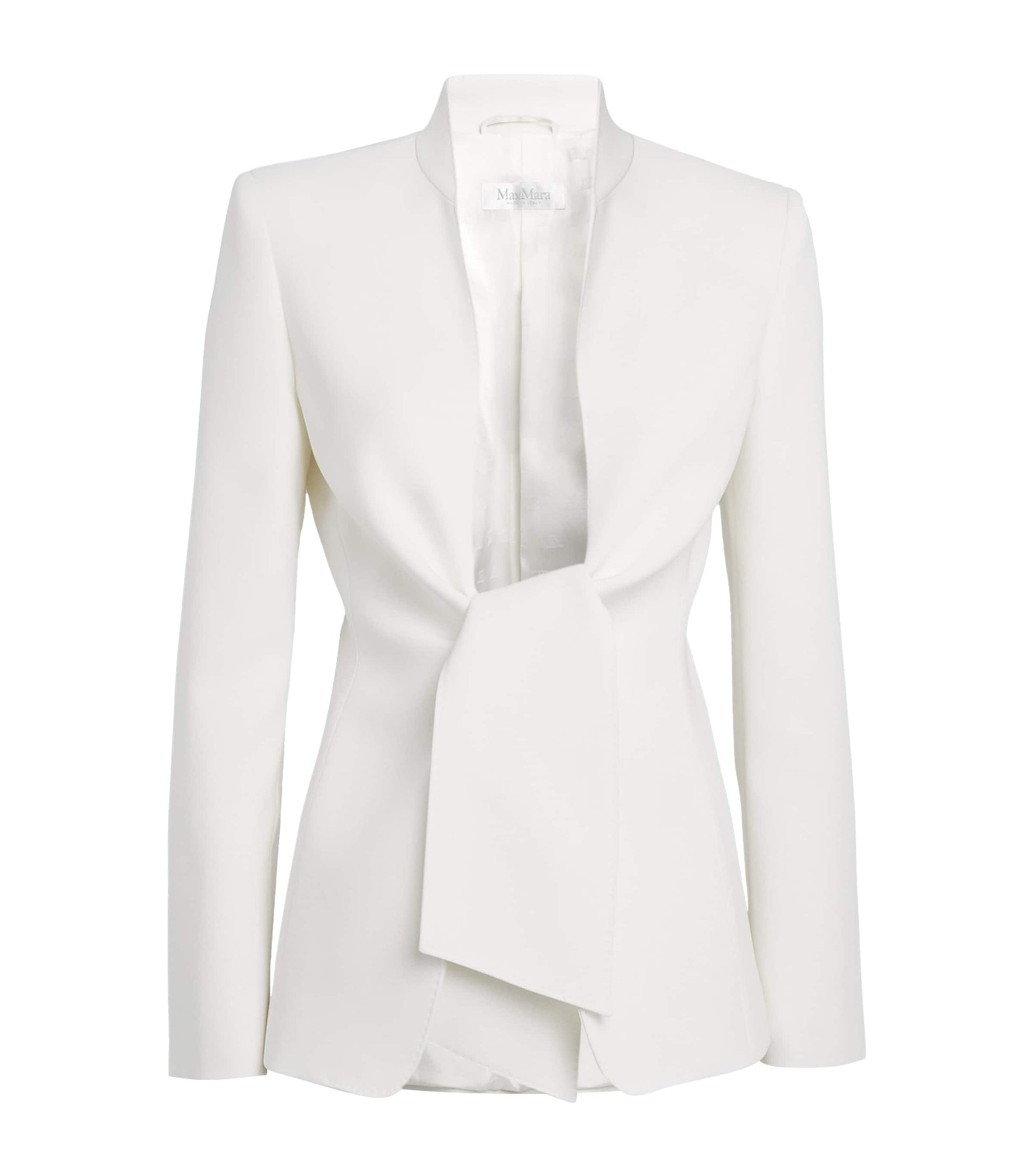 White Cady Tie-Waist Blazer