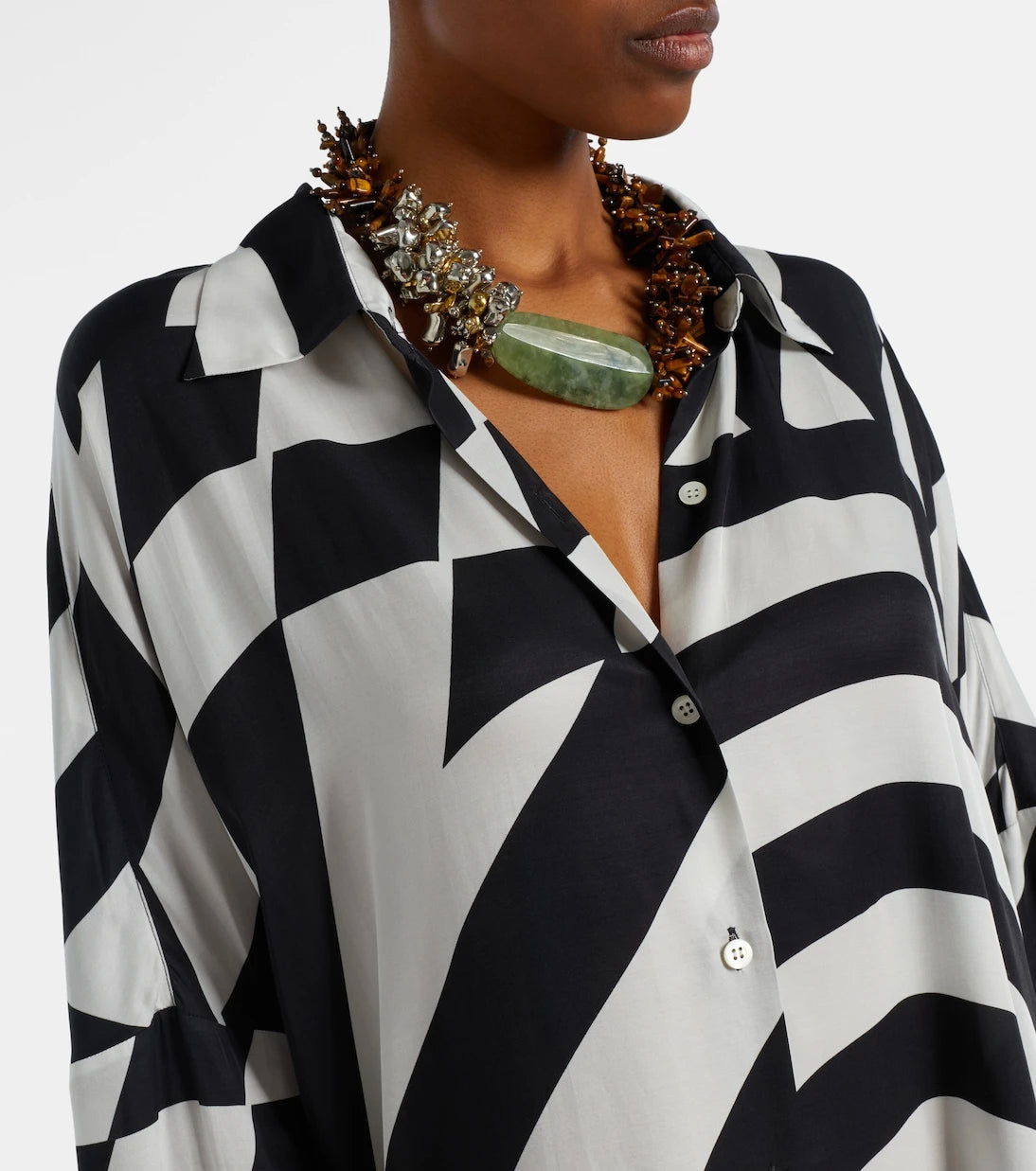 Dries Van Noten - Printed shirt dress