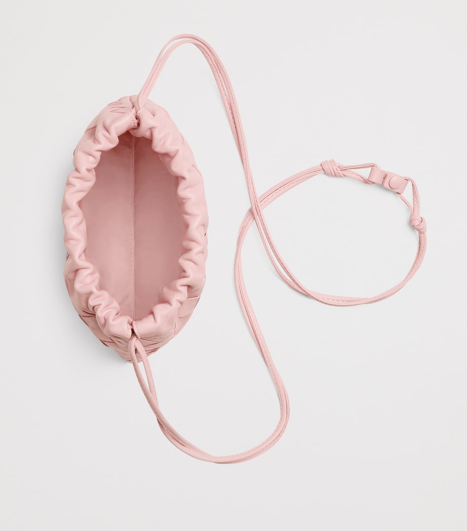 Pink Small Leather Dustbag Clutch Bag