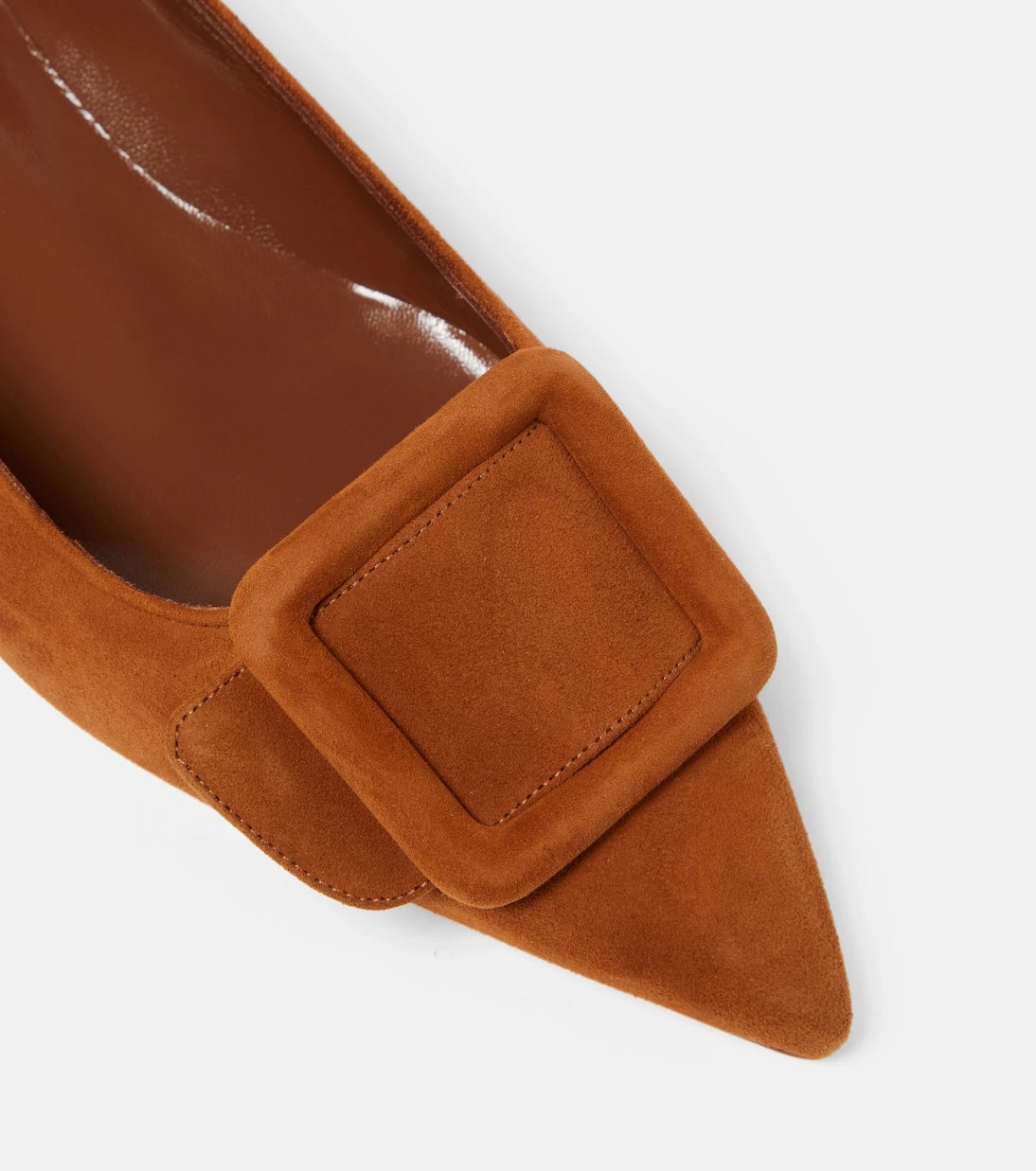 Manolo Blahnik - Maysale suede ballet flats