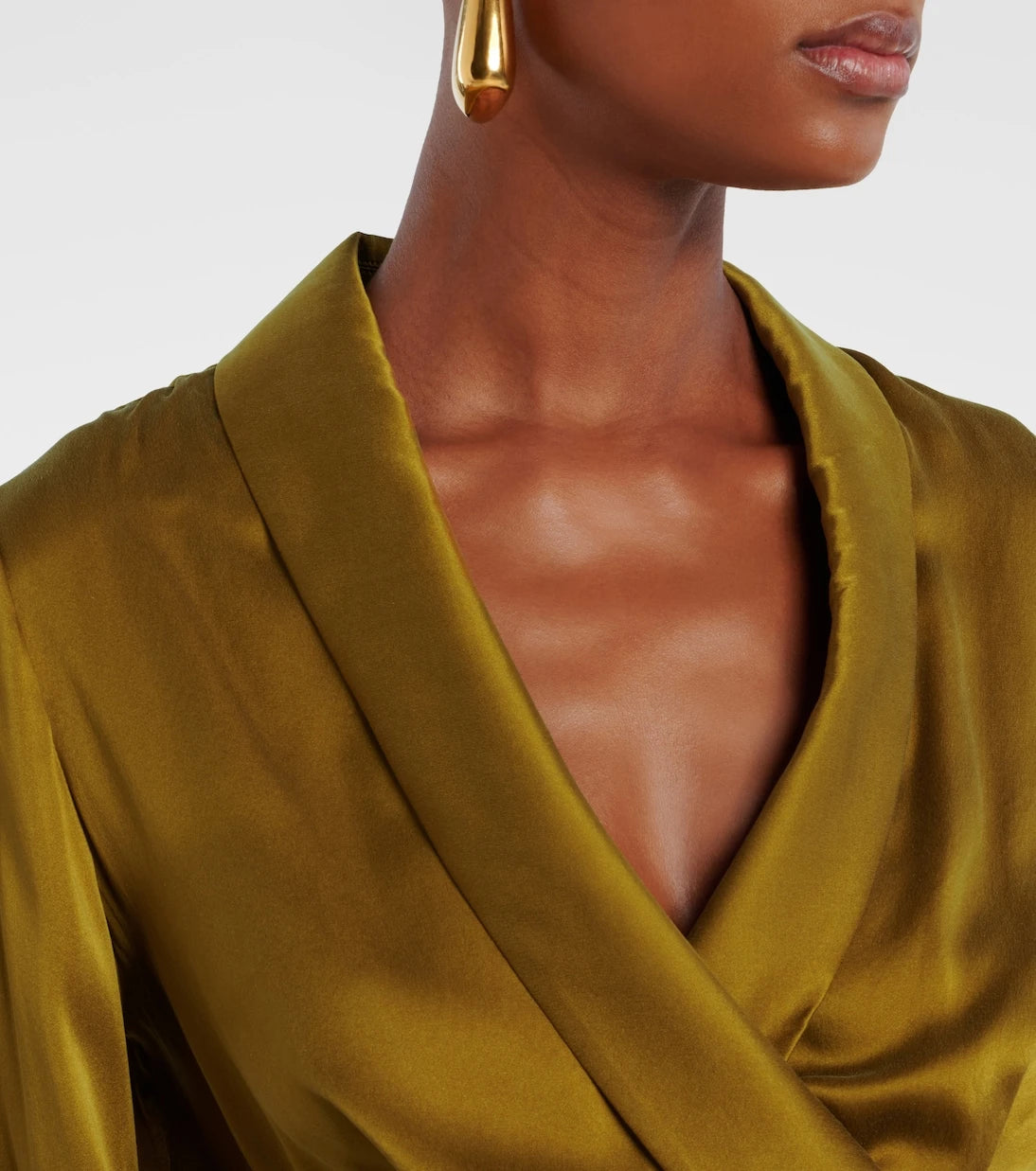 Zimmermann - Silk satin wrap top