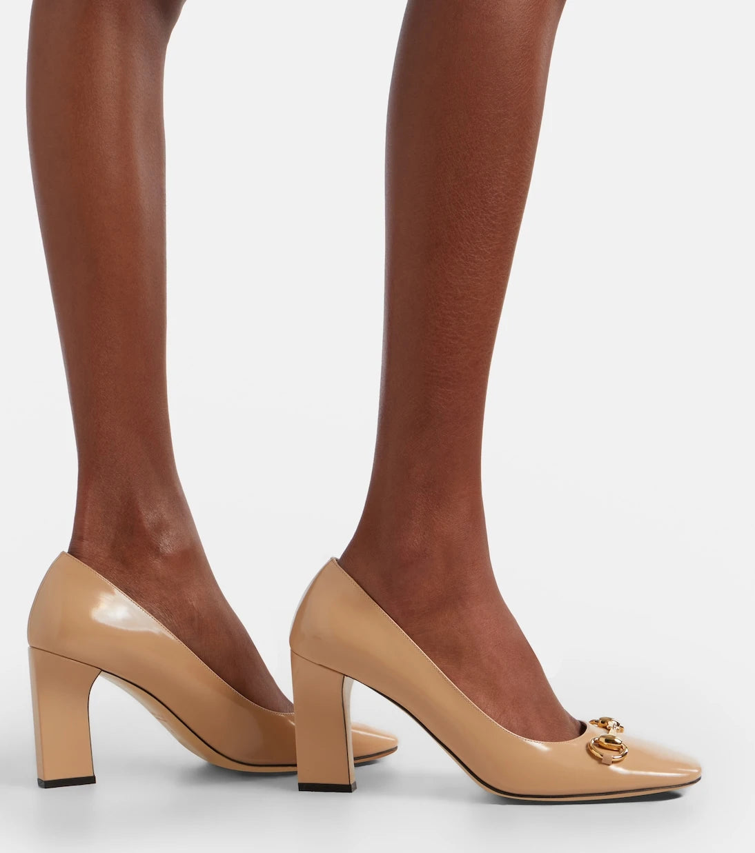 Gucci - Signora Horsebit leather pumps