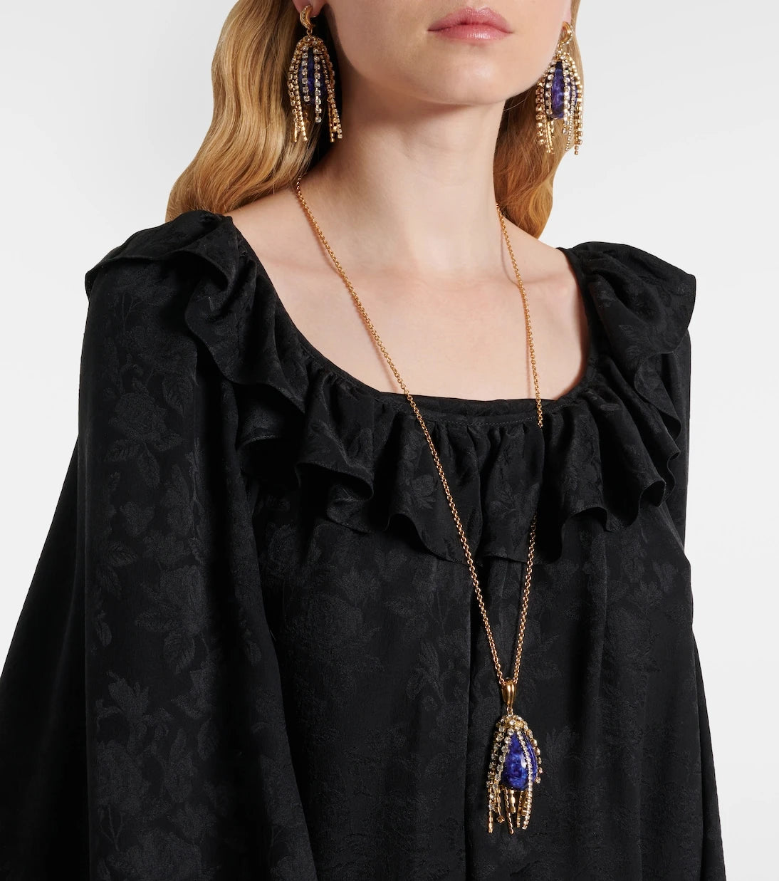 Chloé - Crystal-embellished pendant necklace