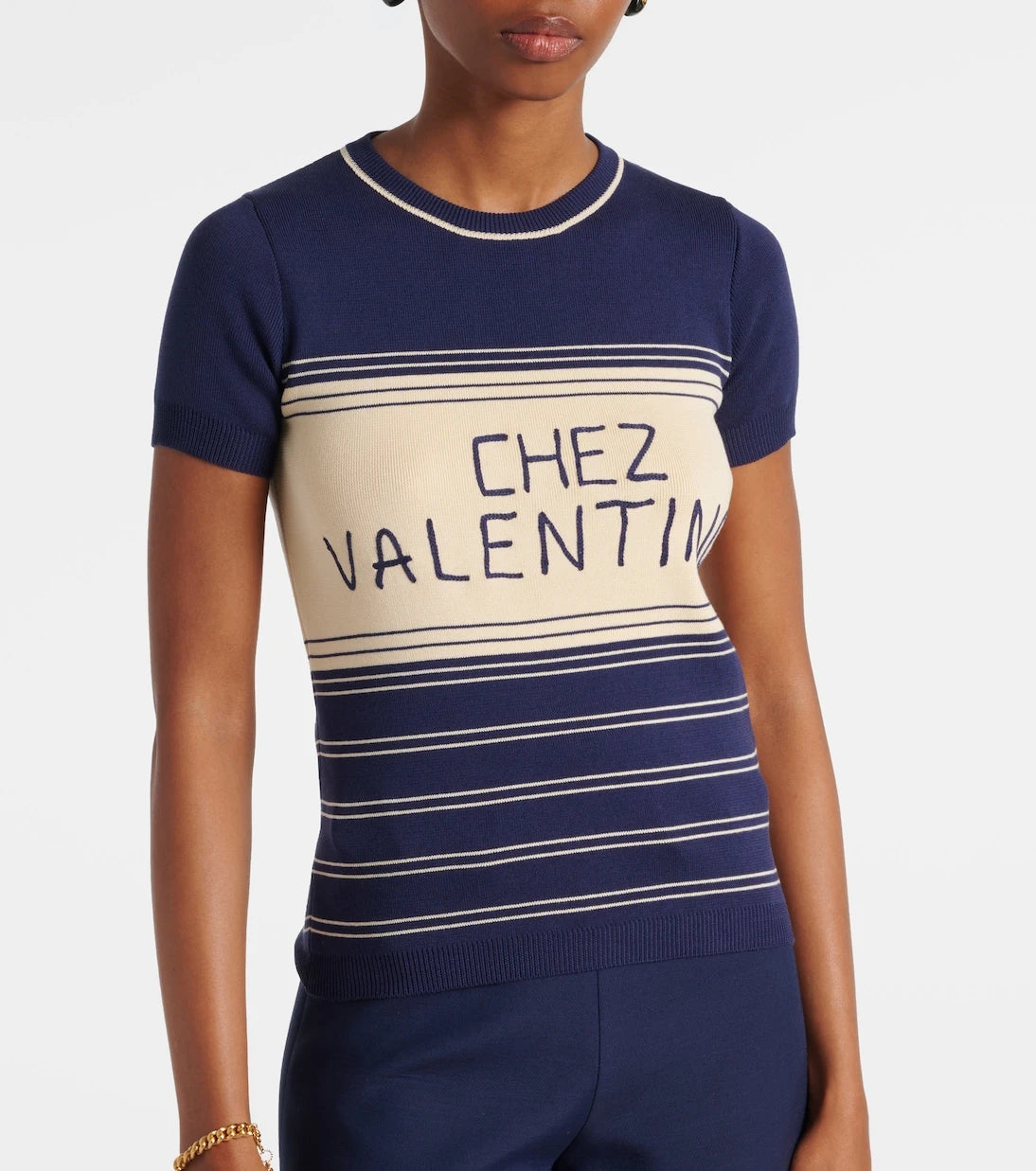 Valentino - Chez Valentino cotton T-shirt