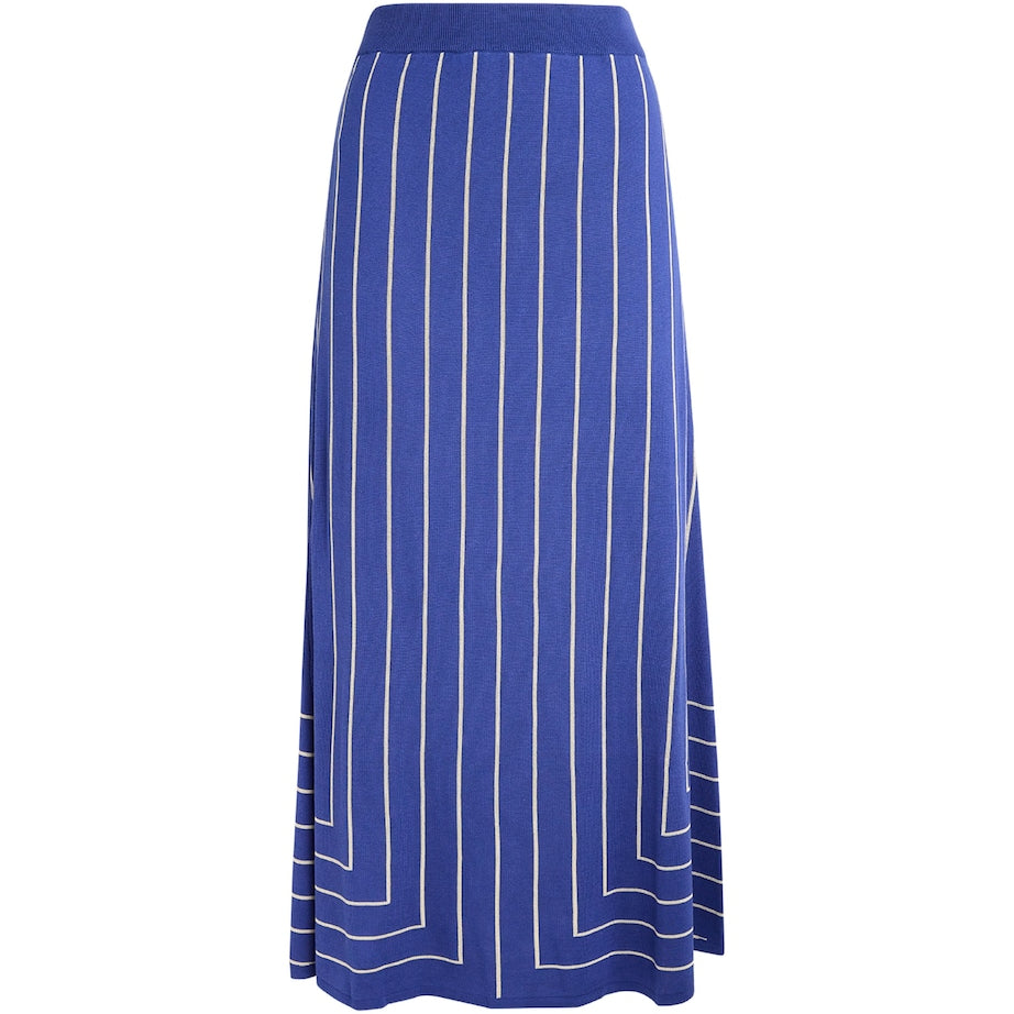 Multi Stripe Jacquard Maxi Skirt