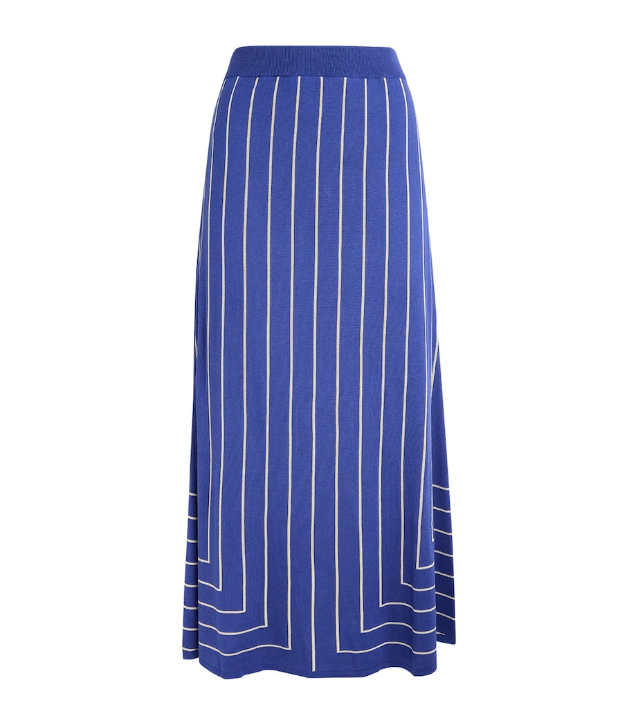 Multi Stripe Jacquard Maxi Skirt
