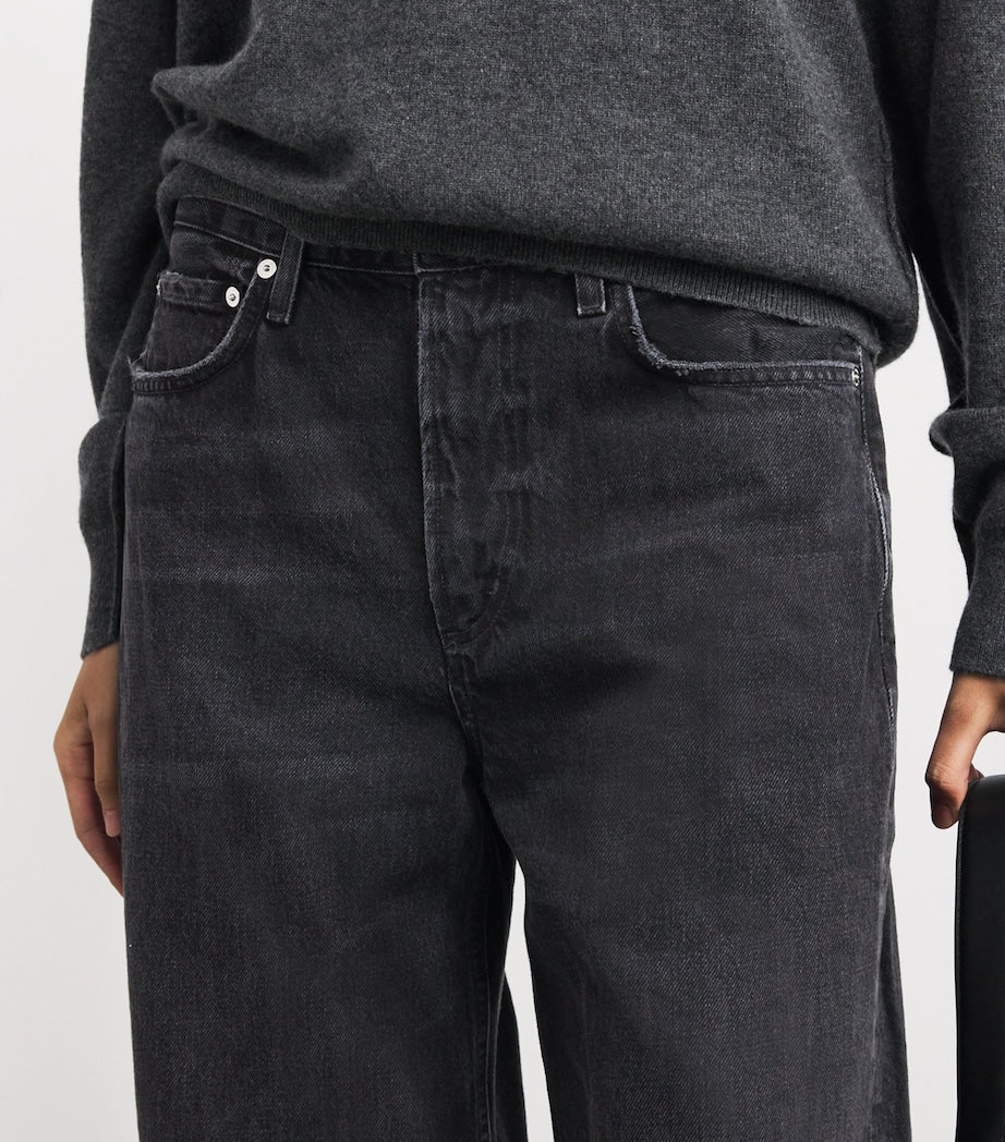 Citizens of Humanity Black Miro Mid-Rise Relaxed Jeans