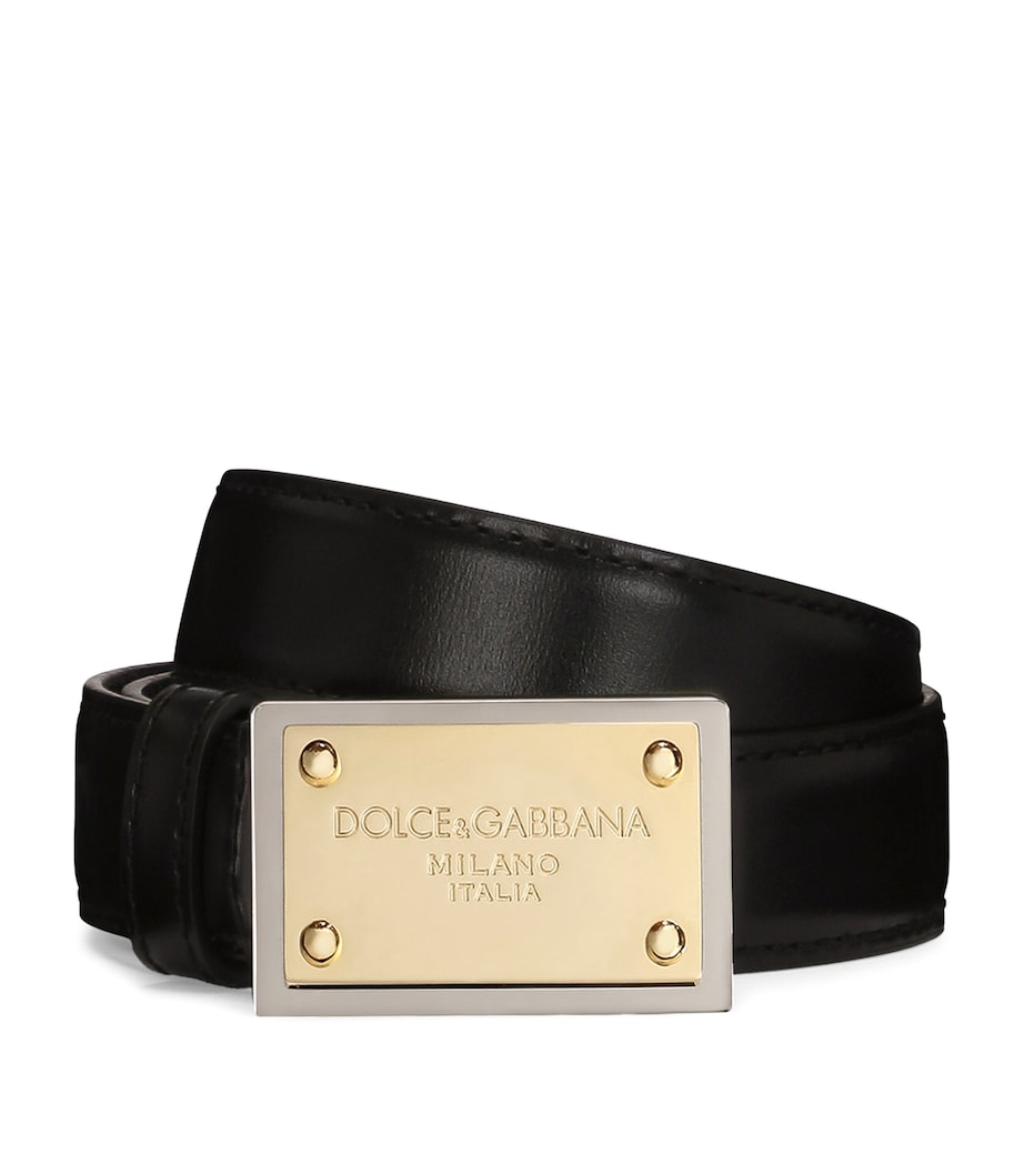 Multi Thin Leather DG Buckle Belt