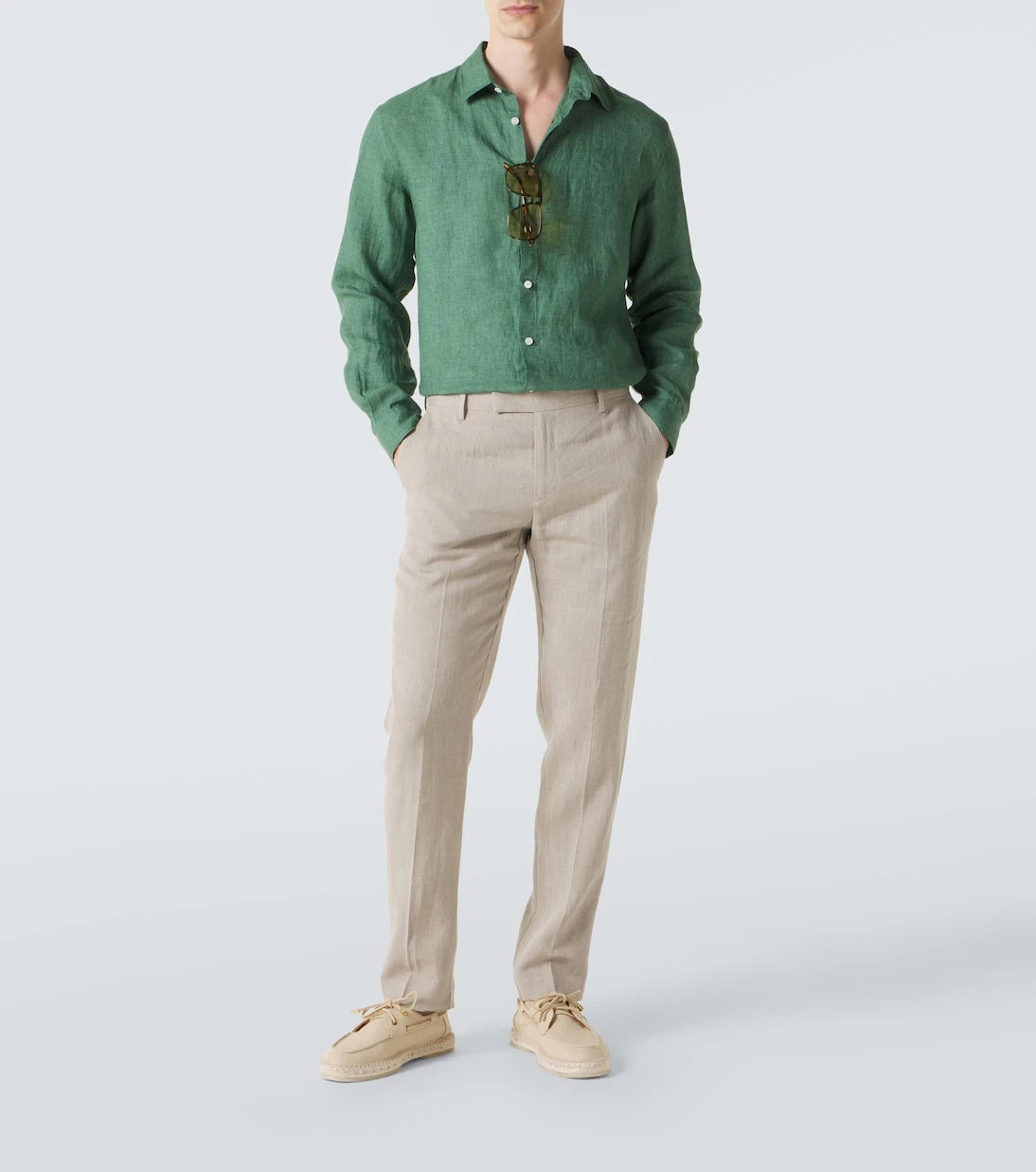 Sunspel - Linen straight pants