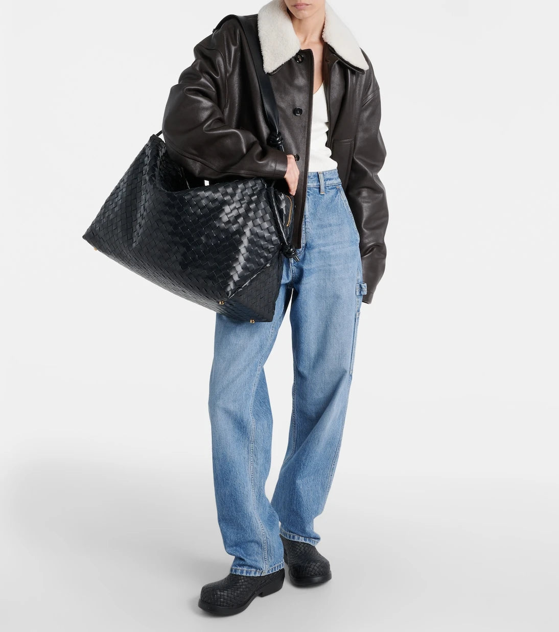 Bottega Veneta - Loop Large leather duffel bag