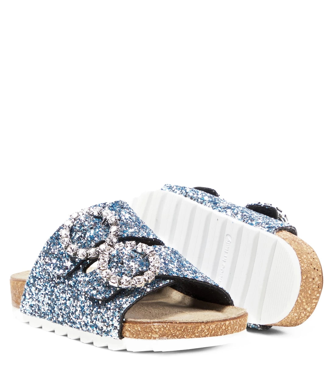 Monnalisa - Glitter embellished sandals