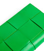 Green Leather Intreccio Wallet