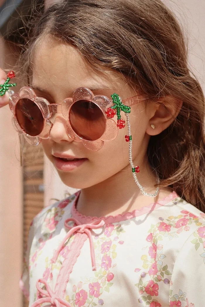 Konges Sløjd SUNGLASSES BEAD CHAIN CHERRY Çocuk Güneş Gözlüğü Zinciri