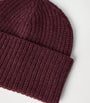 Cashmere Rib-Knit Beanie