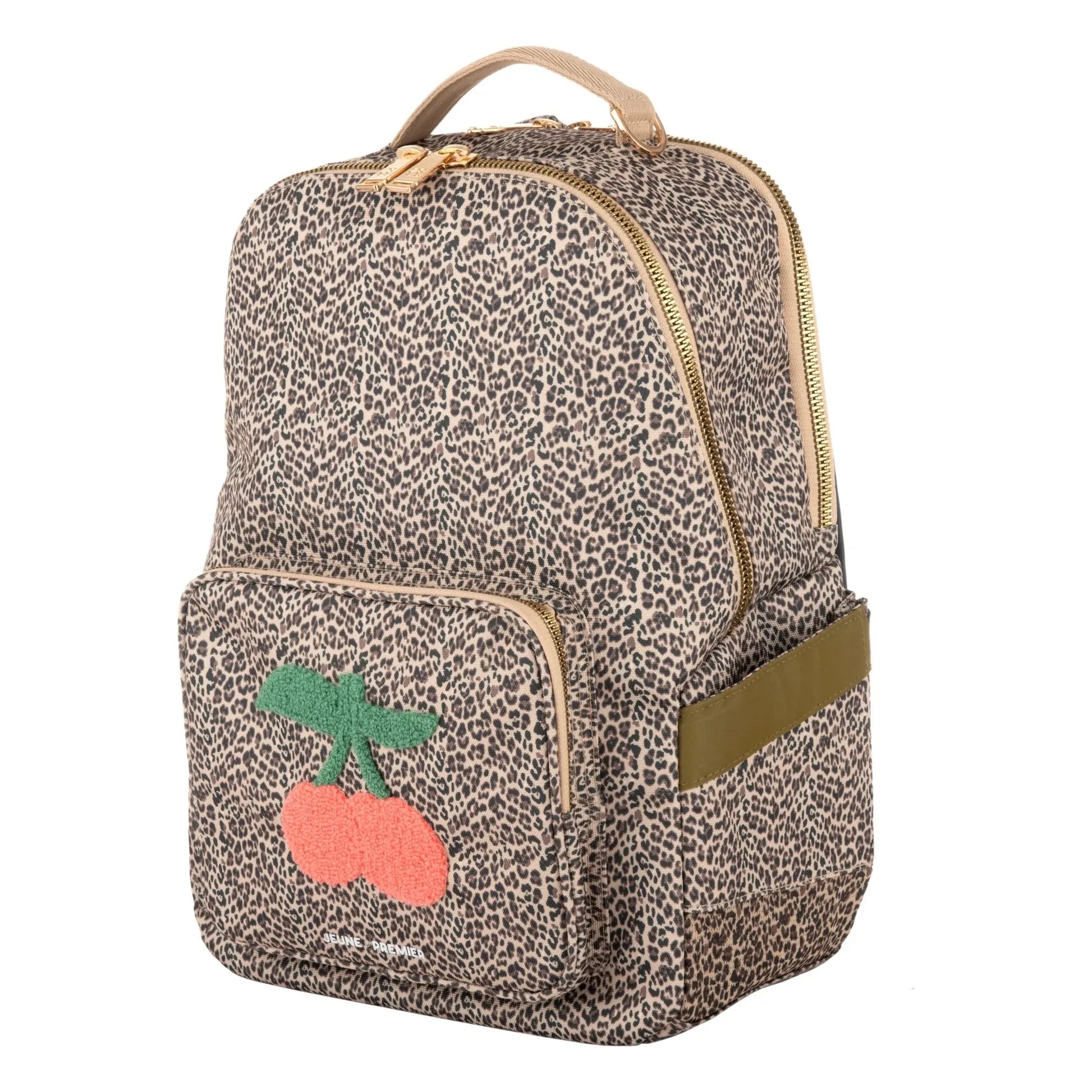 Jeune Premier - Bobbie Leopard Cherry Backpack | Beige