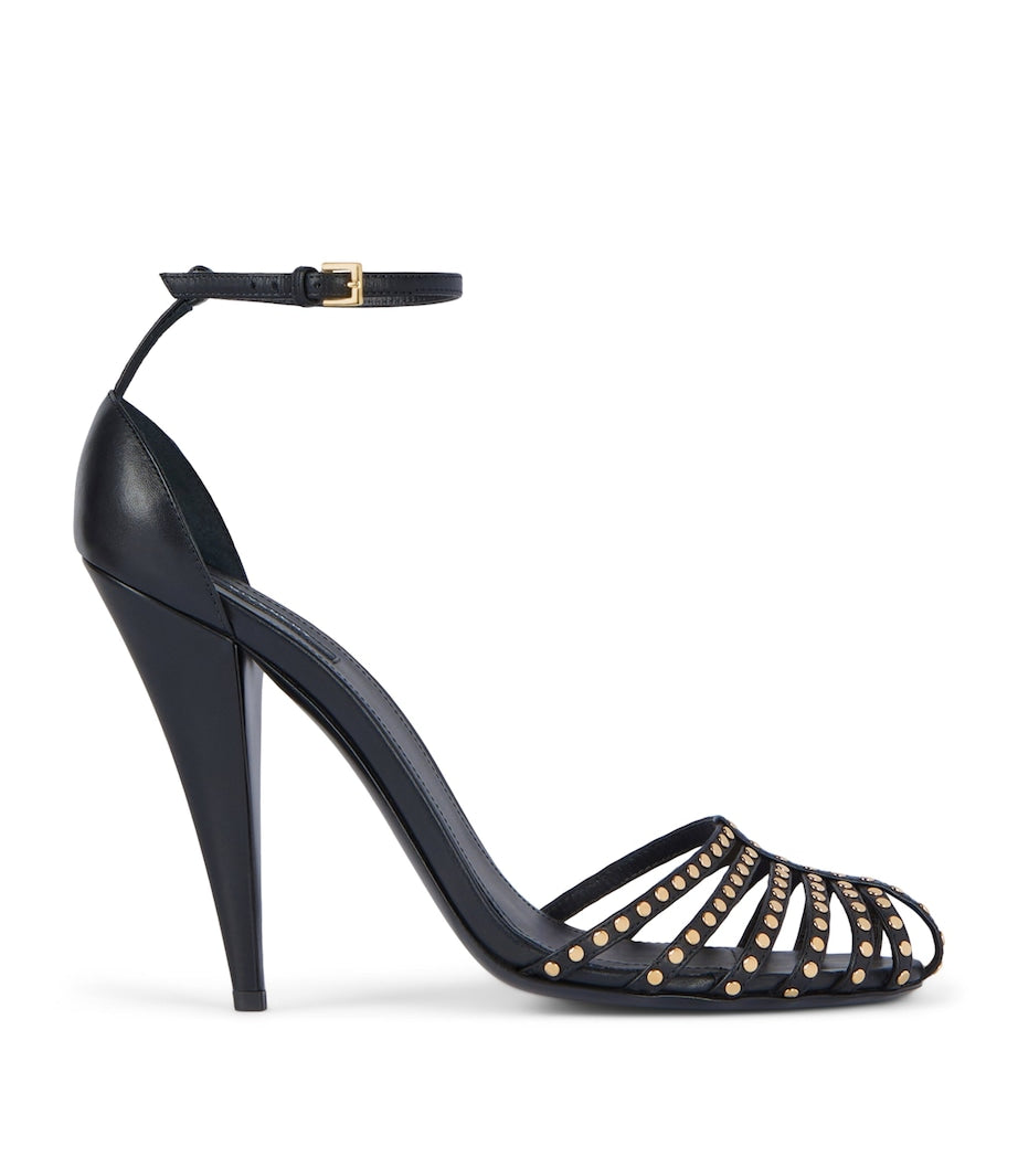 Givenchy Leather Studded Cage Sandals 95