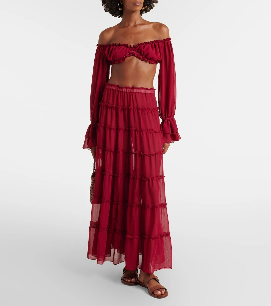 Bananhot - Elma off-shoulder crop top