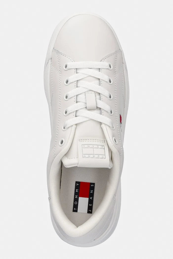 Tommy Jeans TJW SCRIPT CUPSOLE маратонки дамски кожени